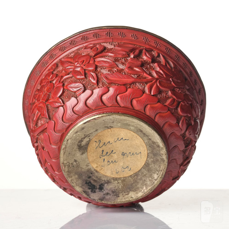 A lacquer bowl with silvered lining, - 图7